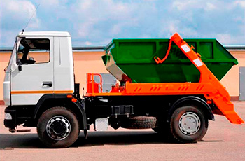 Машина для вывоза строительного, бытового мусора контейнером